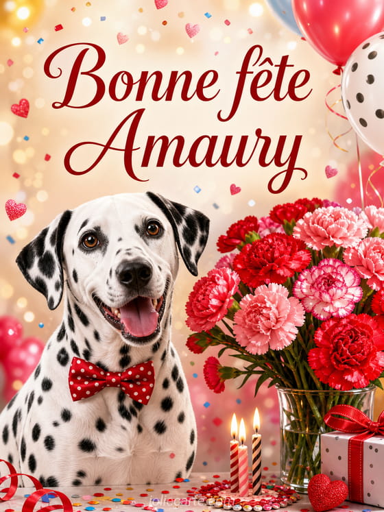 Carte bonne fĂȘte Amaury