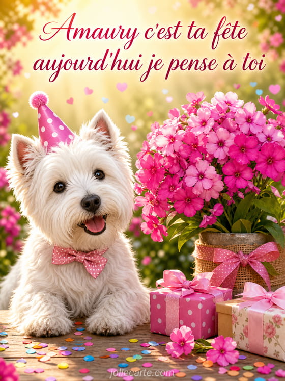 Carte bonne fĂȘte Amaury