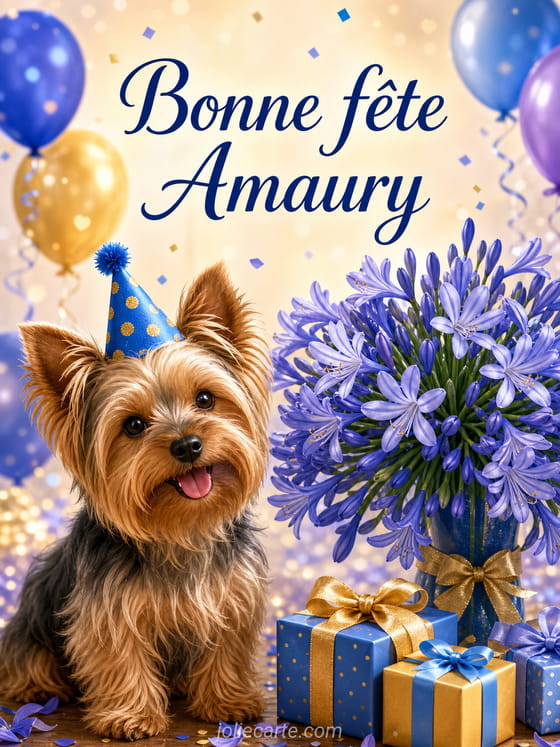 Carte bonne fĂȘte Amaury