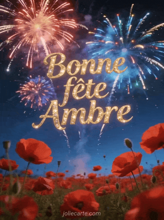 Bonne fête Ambre - Ambre bonne fete image