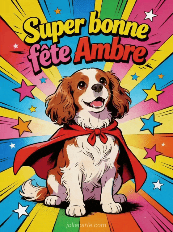 Bonne fête Ambre - Ambre gif bonne fete gratuit