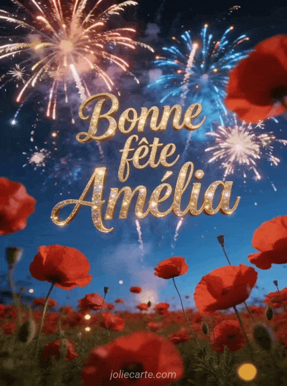 Bonne fête Amelia - Bonne fete amelia gratuit