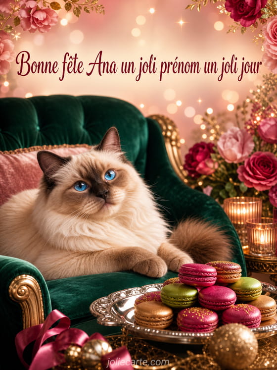Carte bonne fĂȘte Ana