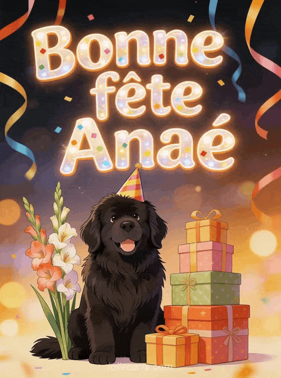 Bonne fête Anaé - Bonne fete anae chien