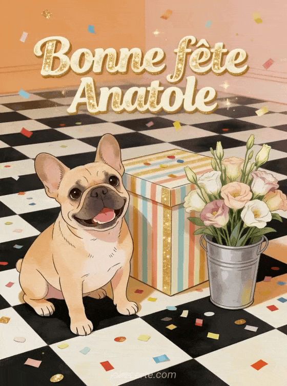 Bonne fête Anatole - Bonne fete anatole chien