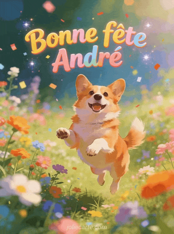 Bonne fête Andre - Andre gif bonne fete gratuit