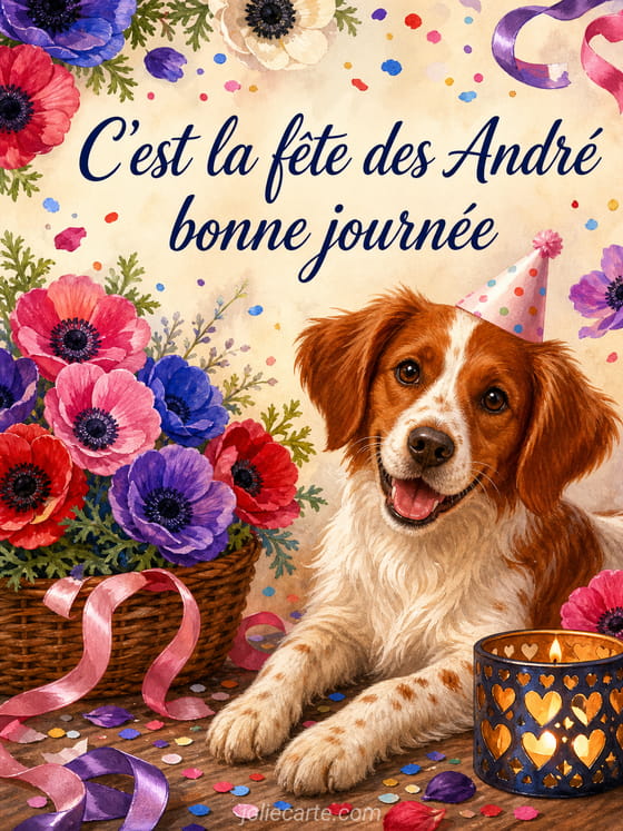 Carte bonne fête André