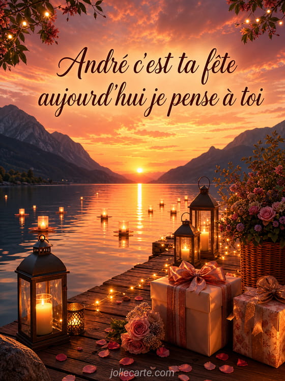 Carte bonne fête André