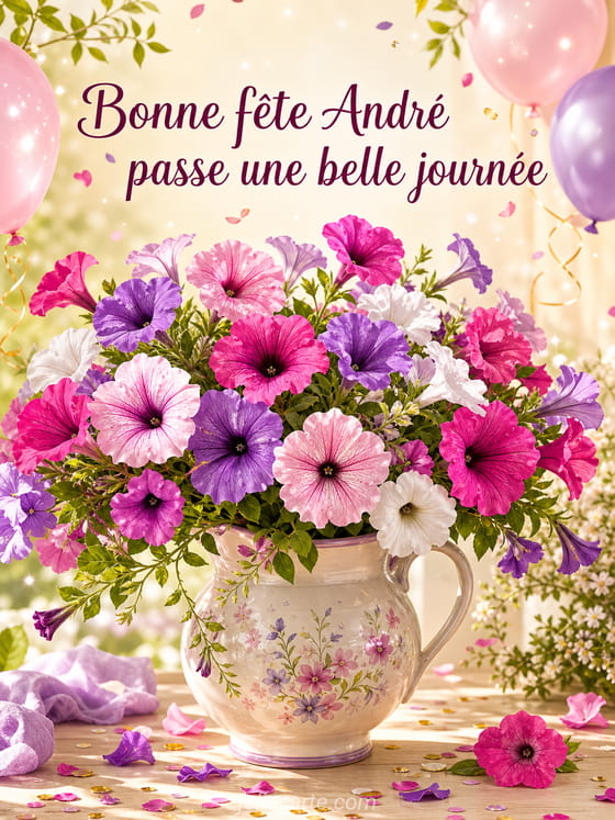 Carte bonne fête André