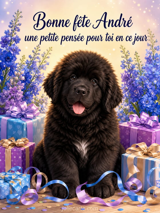 Carte bonne fête André