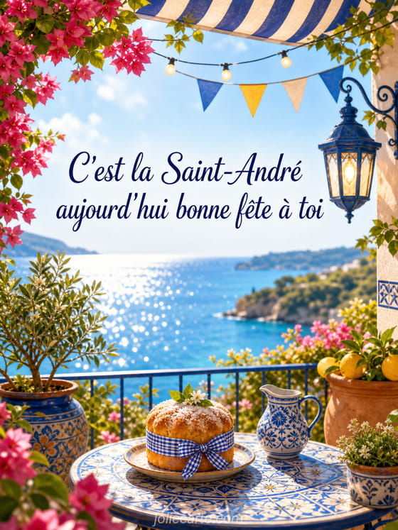Carte bonne fête André