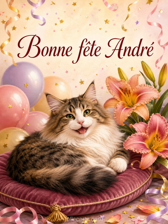 Carte bonne fête André