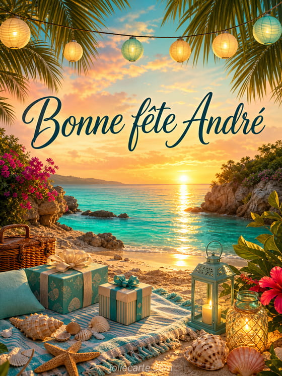 Carte bonne fête André