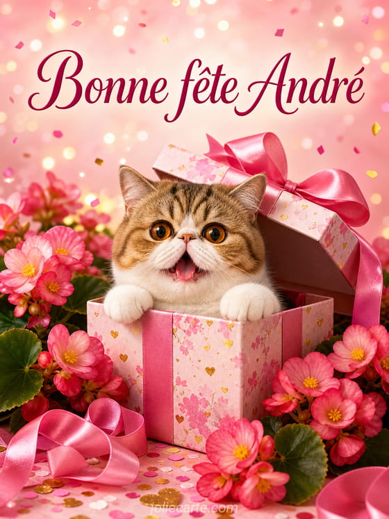 Carte bonne fête André