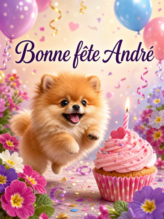 Carte bonne fête André