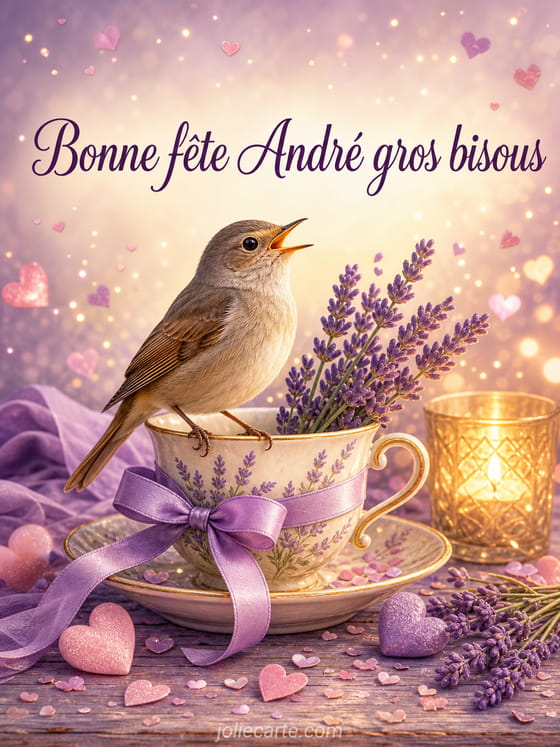 Carte bonne fête André