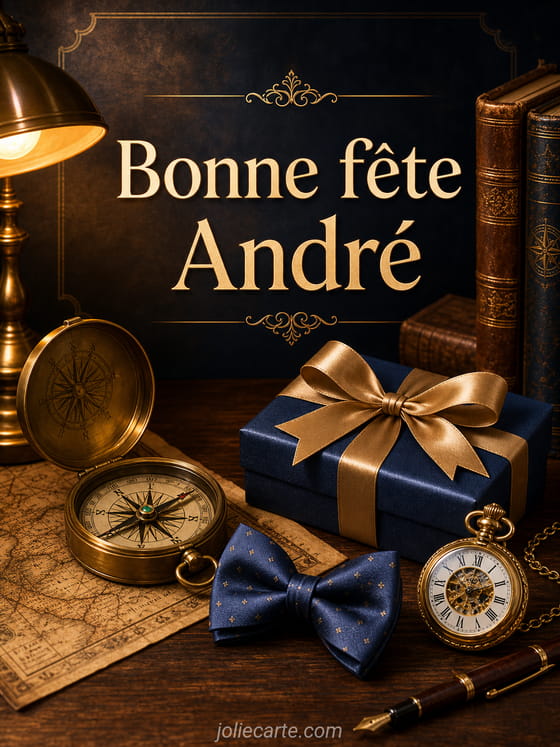 Carte bonne fête André
