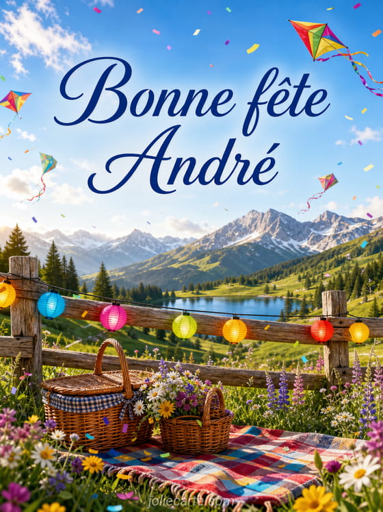 Carte bonne fête André