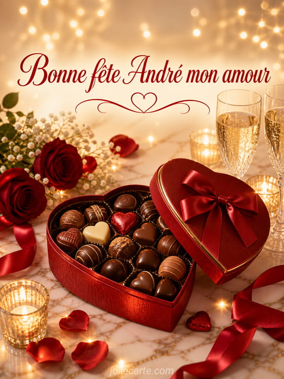 Carte bonne fête André