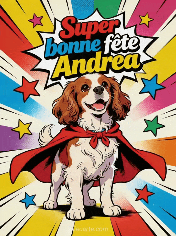 Bonne fête Andrea - Andrea gif bonne fete gratuit