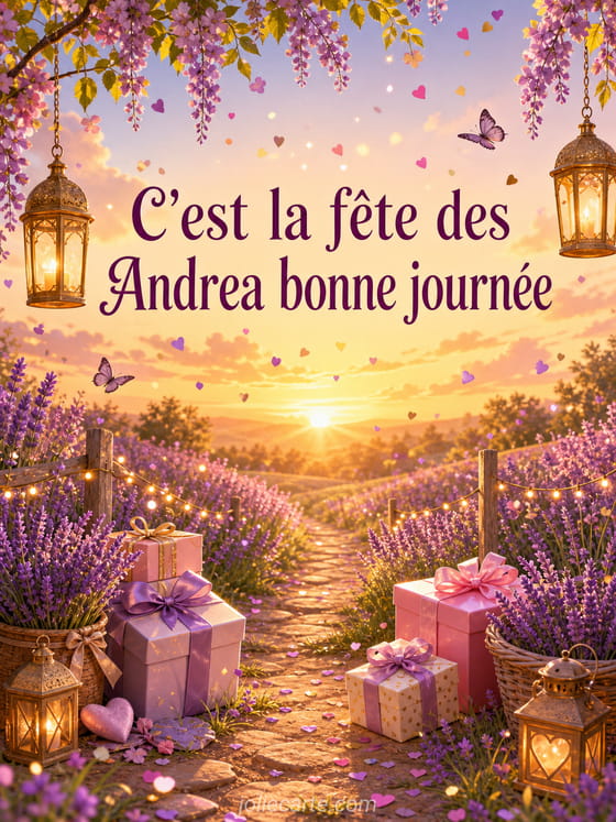 Carte bonne fĂȘte Andrea