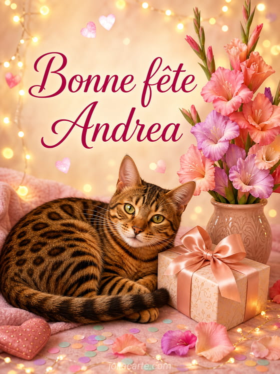 Carte bonne fĂȘte Andrea