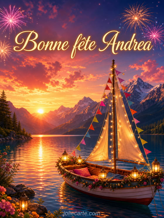 Carte bonne fĂȘte Andrea