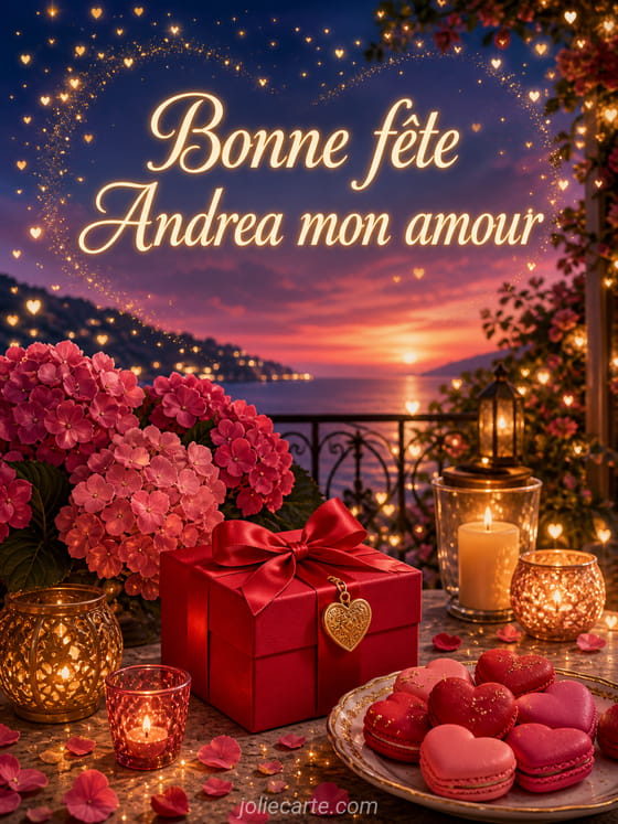 Carte bonne fĂȘte Andrea