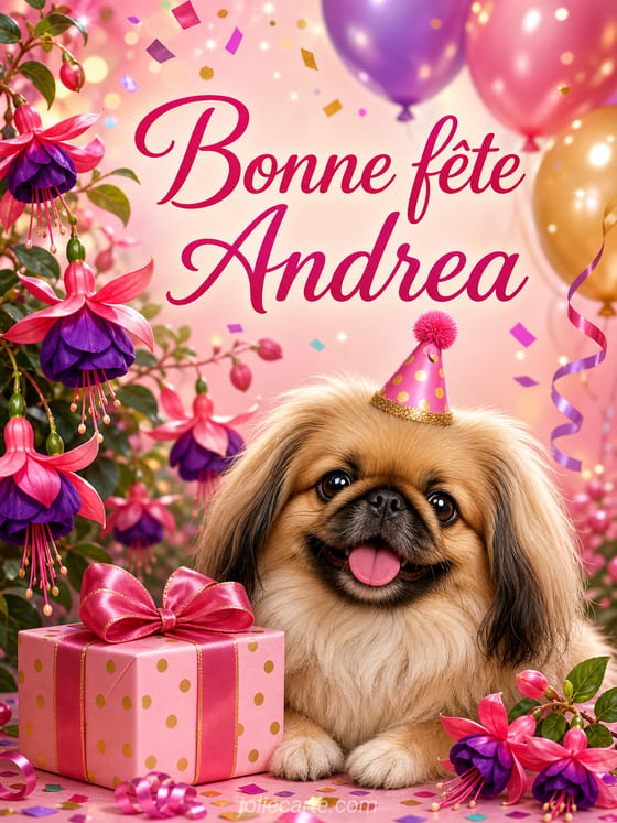 Carte bonne fĂȘte Andrea