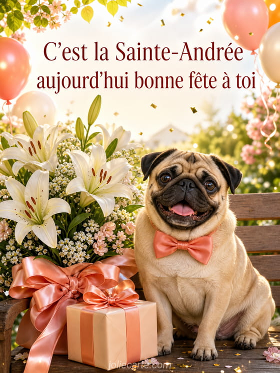 Carte bonne fĂȘte AndrĂ©e