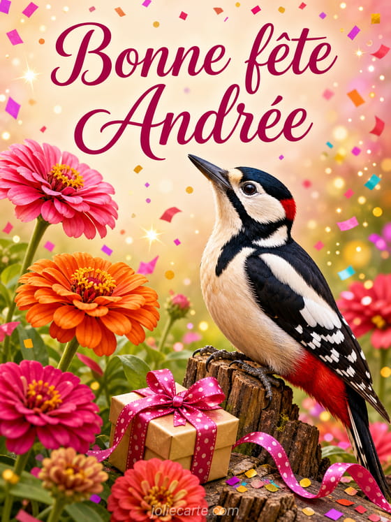 Carte bonne fête Andrée