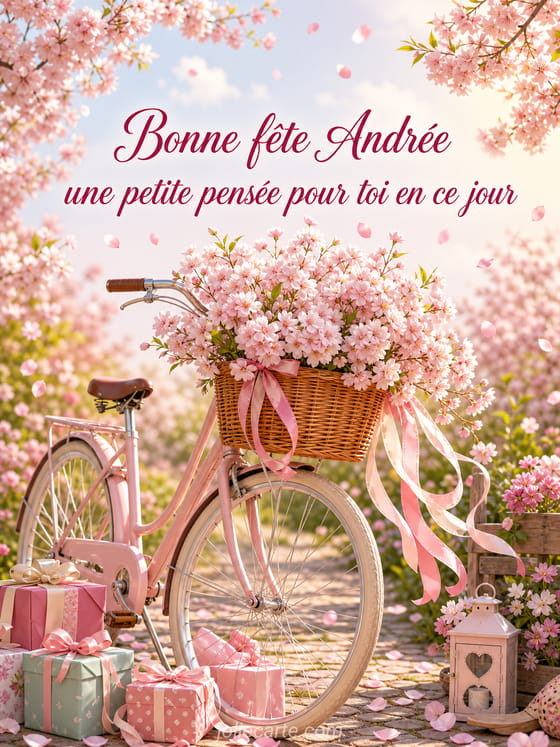 Carte bonne fête Andrée