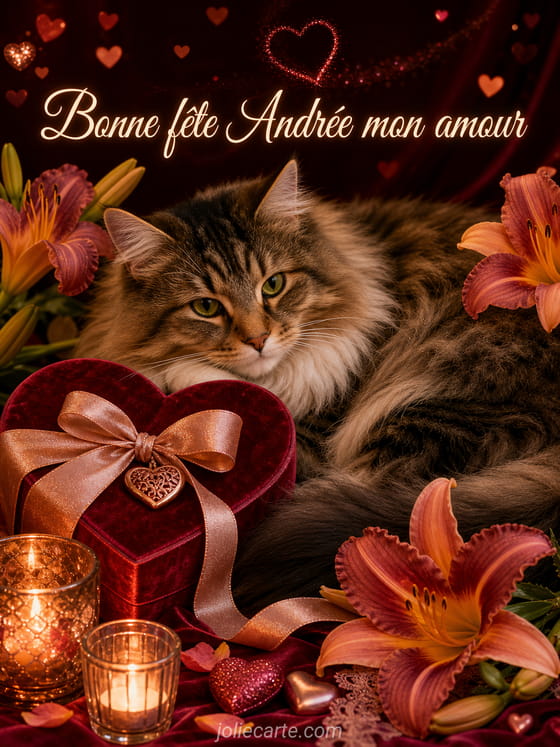 Carte bonne fête Andrée