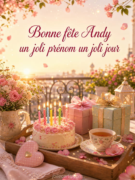 Carte bonne fĂȘte Andy