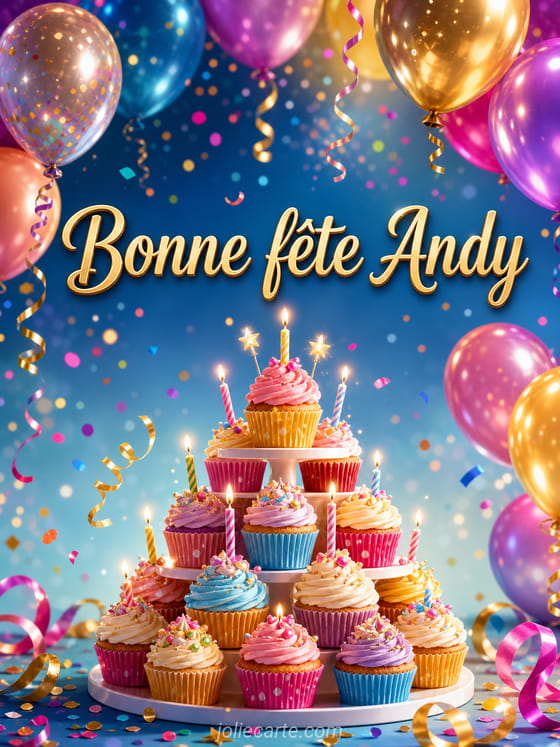 Carte bonne fĂȘte Andy