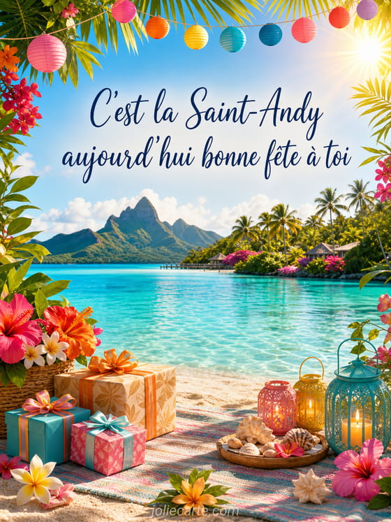 Carte bonne fĂȘte Andy