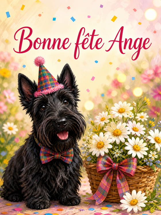 Carte bonne fĂȘte Ange