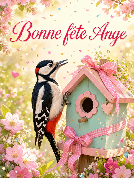 Carte bonne fĂȘte Ange