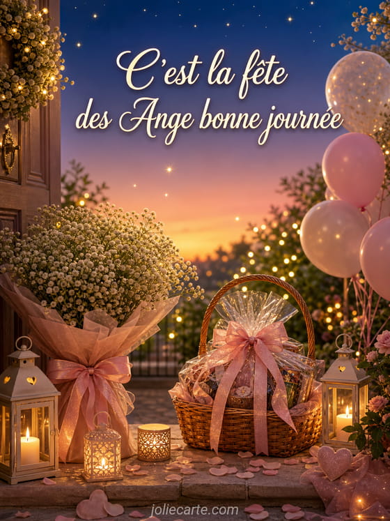 Carte bonne fĂȘte Ange