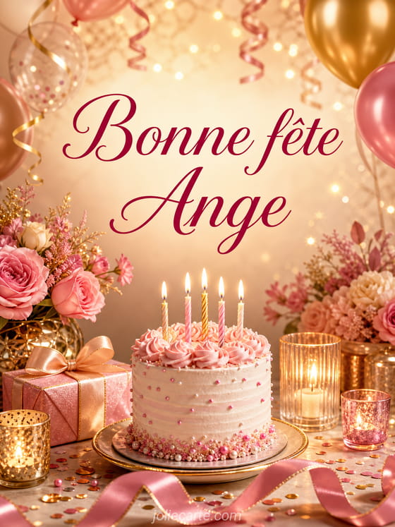 Carte bonne fĂȘte Ange