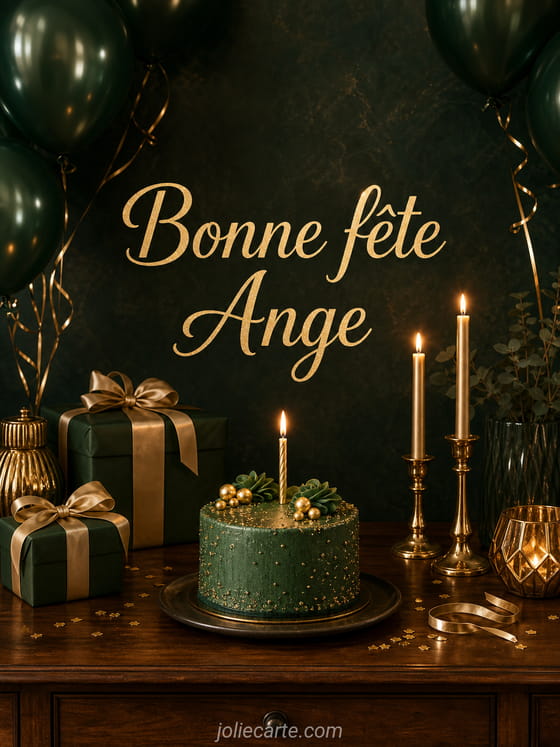 Carte bonne fĂȘte Ange
