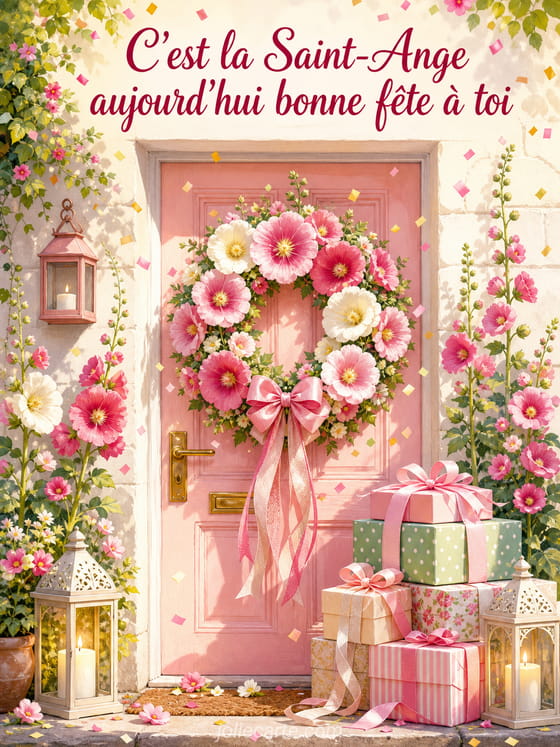 Carte bonne fĂȘte Ange