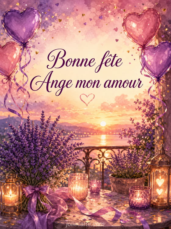 Carte bonne fĂȘte Ange