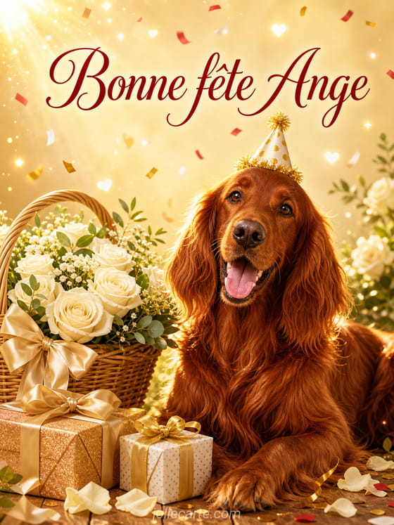 Carte bonne fĂȘte Ange