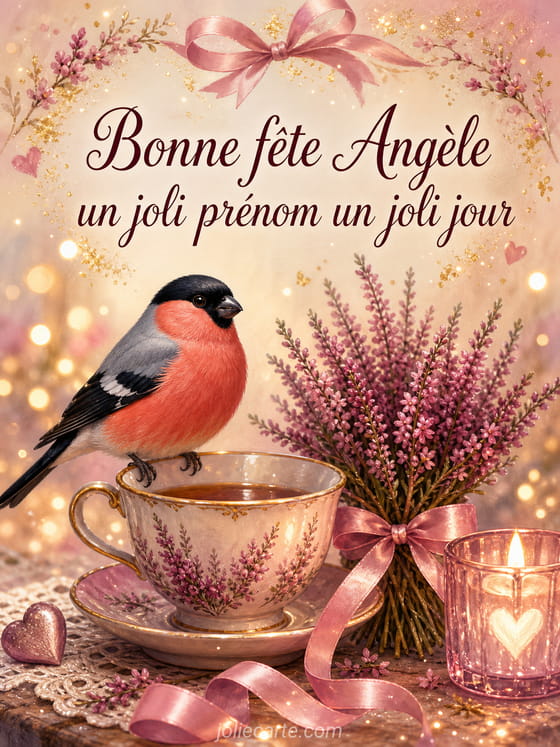 Carte bonne fĂȘte AngĂšle