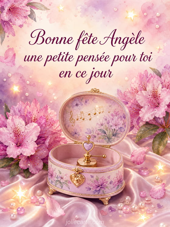 Carte bonne fĂȘte AngĂšle