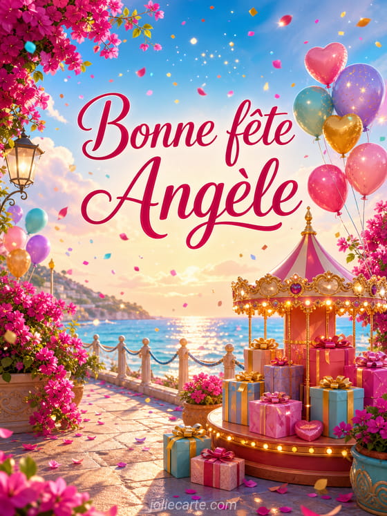 Carte bonne fĂȘte AngĂšle