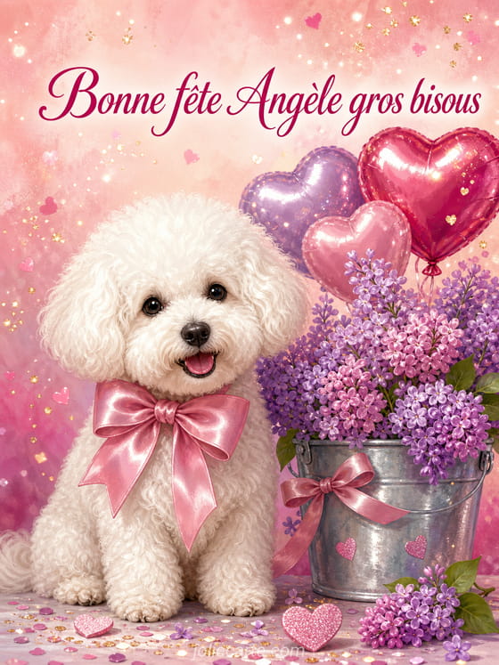 Carte bonne fĂȘte AngĂšle
