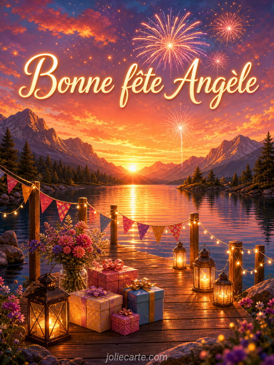 Carte bonne fĂȘte AngĂšle