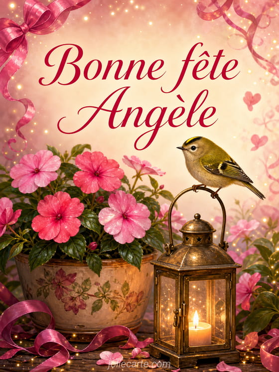 Carte bonne fĂȘte AngĂšle